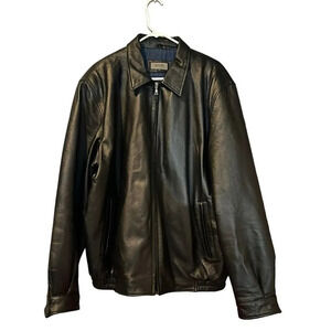 XLT Men's Leather Zip Up Jacket‎ Size Large